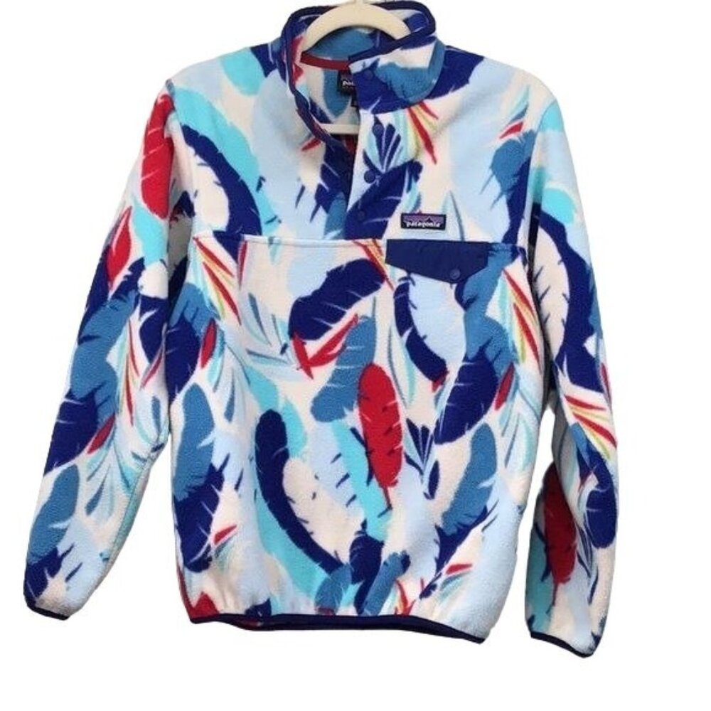 Patagonia Snap-T W S Feather Dancer Light Weight Pull Over Fleece Sweater Jacket